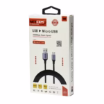 Cable Micro USB a USB 1Mt Enmallado 480Mbps 18W Premium NETCOM PE-CA0110, Cable Micro USB a USB de 1 metro Netcom PE-CA0110, enmallado en nylon y con conectores de aluminio, un producto para carga rápida de HD Multimedia PERU SAC.