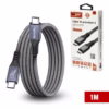 Cable Thunderbolt  MT USB C  Gen Gbps KHz W NETCOM PE PH Cable Thunderbolt  USB C a USB C de  metro Netcom PE PH enmallado y con conectores de aluminio soporta Gbps W PD y K un producto de HD Multimedia PERU SAC