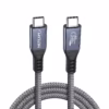 Cable Thunderbolt  MT USB C  Gen Gbps KHz W NETCOM PE PH Cable Thunderbolt  USB C a USB C de  metro Netcom PE PH enmallado y con conectores de aluminio soporta Gbps W PD y K un producto de HD Multimedia PERU SAC