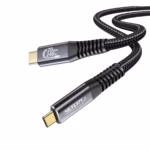 Cable USB-C 3MTS Gen2x2 20Gbps 4K@60Hz 240W NETCOM PE-CA0303, Cable USB-C a USB-C de 3 metros Netcom PE-CA0303, enmallado y con conectores de aluminio, soporta 20Gbps, 240W PD y 4K, un producto de HD Multimedia PERU SAC.