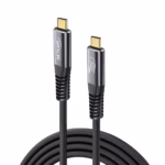 Cable USB-C 3MTS Gen2x2 20Gbps 4K@60Hz 240W NETCOM PE-CA0303, Cable USB-C a USB-C de 3 metros Netcom PE-CA0303, enmallado y con conectores de aluminio, soporta 20Gbps, 240W PD y 4K, un producto de HD Multimedia PERU SAC.