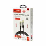 Cable USB-C 3MTS Gen2x2 20Gbps 4K@60Hz 240W NETCOM PE-CA0303, Cable USB-C a USB-C de 3 metros Netcom PE-CA0303, enmallado y con conectores de aluminio, soporta 20Gbps, 240W PD y 4K, un producto de HD Multimedia PERU SAC.