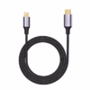 Cable USB C a Lightning MT PD W Enmallado Mbps NETCOM PE AC Cable USB C a Lightning de  metros Netcom PE AC enmallado en nylon y con conectores de aluminio un producto para carga rápida de iPhone de HD Multimedia PERU SAC