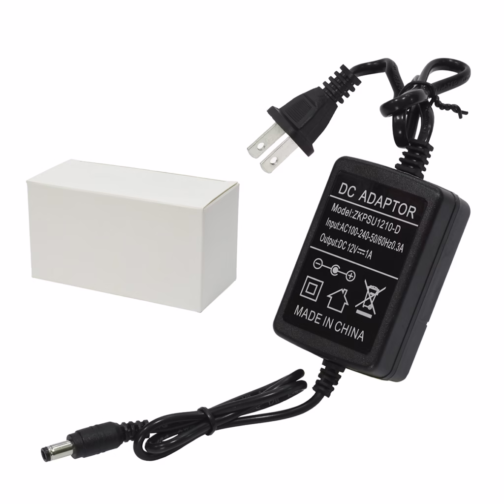 Fuente Regulada V A ZKTeco ZKPSU D Tipo Switching Original Adaptador V A ZKteco Transformador para Cámara de Seguridad HD Multimedia PERU SAC