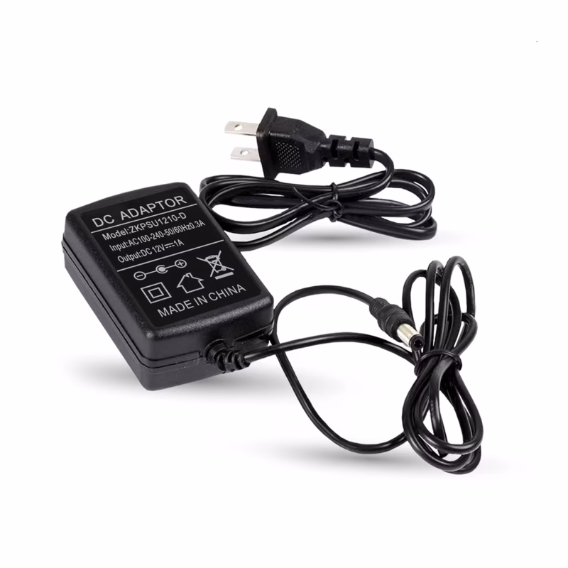 Fuente Regulada 12V 1A tipo Switching ZKTeco ZKPSU1210-D______01 Fuente Regulada 12V 1A ZKTeco ZKPSU1210-D Tipo Switching Original, Adaptador 12V 1A ZKteco, Transformador para Cámara de Seguridad, HD Multimedia PERU SAC