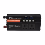 Inversor de Corriente 1500W 12V a 220V para Auto | Onda Modificada | High Full Max HFM-FL-B1500 con Pantalla LCD, Inversor de corriente para Auto de 1500W High Full Max HFM-FL-B1500 negro con pantalla LCD, 3 tomas y puertos USB, disponible en HD Multimedia PERU SAC.