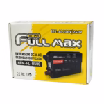 Inversor de Corriente 500W 12V a 220V para Auto con Pantalla LCD y 4 USB - High Full Max HFM-FL-B500, Inversor de corriente 500W High Full Max HFM-FL-B500 color negro con pantalla LCD y puertos USB, producto disponible en HD Multimedia PERU SAC.