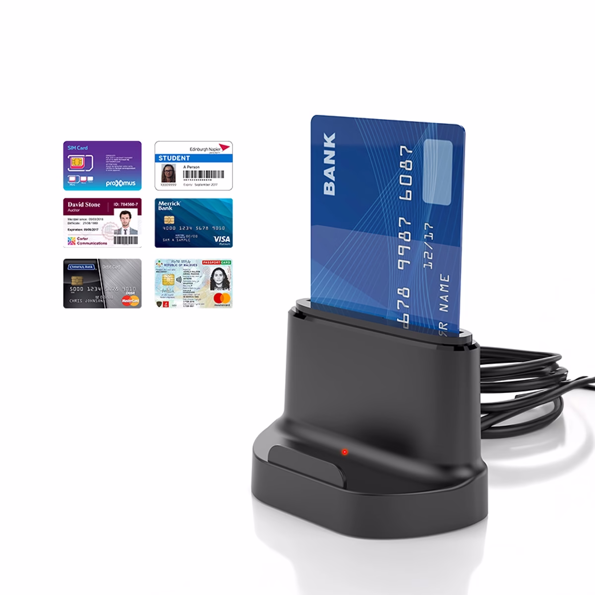 Lector de DNI Electrónico 3.0 y Smart Card USB NETCOM PE-CR0037 | Firma Digital RENIEC ISO7816, Lector de DNI electrónico 3.0 de escritorio Netcom PE-CR0037 color negro, ideal para firma digital en HD Multimedia PERU SAC., Lector para DNIe 3.0