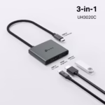 Adaptador USB-C a HDMI 3 en 1 TP-LINK UH3020C 4K@60Hz PD100W, Hub TP-Link UH3020C puertos HDMI 4K USB 3.0 y Carga PD 100W en HD Multimedia PERU SAC