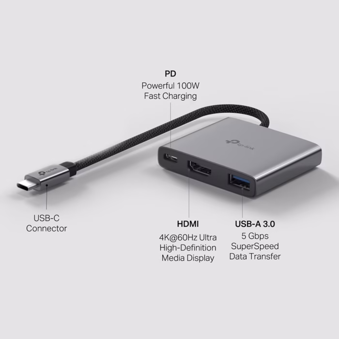 Adaptador USB C a HDMI  en  TP LINK UHC KHz PDW  Adaptador USB C a HDMI  en  TP LINK UHC KHz PDW Hub TP Link UHC puertos HDMI K USB  y Carga PD W en HD Multimedia PERU SAC  HD Multimedia PERU SAC