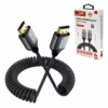 Cable Espiral HDMI CM K Ultra HD Gold Plated NETCOM PE HDE