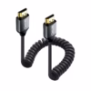 Cable Espiral HDMI CM K Ultra HD Gold Plated NETCOM PE HDE