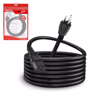 Cable de Poder C15 a NEMA 5-15P 1.8MT 14AWG 16A 100% Cobre NETCOM PE-AC0013, Cable de Poder C15 a NEMA 5-15P 1.8M Netcom 14AWG para Switch Cisco disponible en HD Multimedia PERU SAC