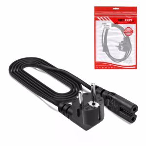 Cable de Poder Tipo 8 a SCHUKO 1.8M 220V 10A NETCOM PE-PW0090, Cable de Poder Tipo 8 a Schuko 1.8M Netcom PE-PW0090 en HD Multimedia PERU SAC, cable de Poder para Consola o Radio