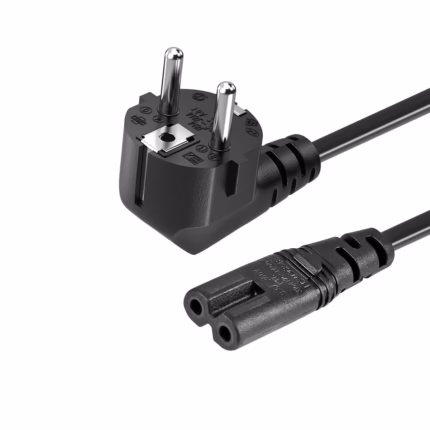 Cable de Poder Tipo 8 a SCHUKO 1.8M 220V 10A NETCOM PE-PW0090, Cable de Poder Tipo 8 a Schuko 1.8M Netcom PE-PW0090 en HD Multimedia PERU SAC, cable de Poder para Consola o Radio