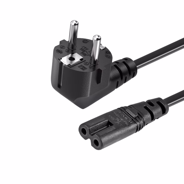 Cable de Poder Tipo 8 a SCHUKO 1.8M 220V 10A NETCOM PE-PW0090, Cable de Poder Tipo 8 a Schuko 1.8M Netcom PE-PW0090 en HD Multimedia PERU SAC, cable de Poder para Consola o Radio