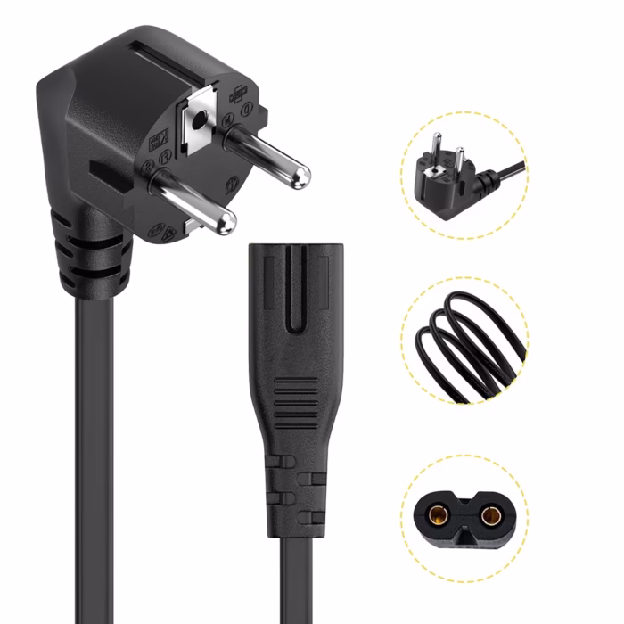 Cable de Poder Tipo  a SCHUKO M V A NETCOM PE PW Cable de Poder Tipo  a Schuko M Netcom PE PW en HD Multimedia PERU SAC cable de Poder para Consola o Radio