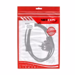 Cable de Poder Tipo 8 a SCHUKO 1.8M 220V 10A NETCOM PE-PW0090, Cable de Poder Tipo 8 a Schuko 1.8M Netcom PE-PW0090 en HD Multimedia PERU SAC, cable de Poder para Consola o Radio