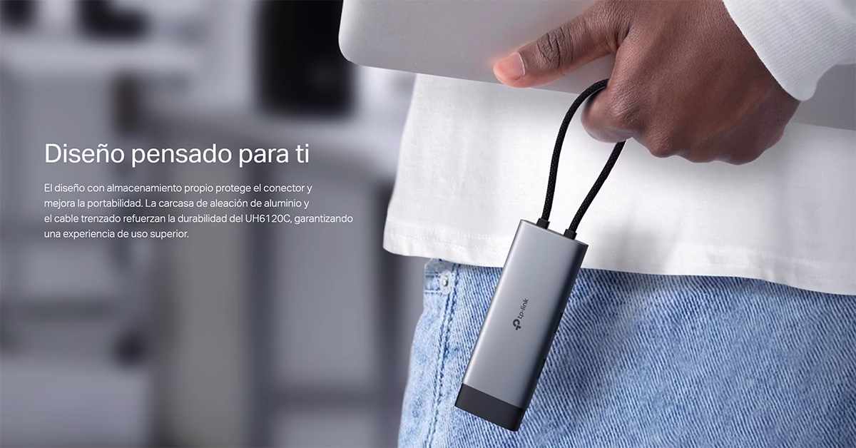 Docking USB-C 6 en 1 TP-Link UH6120C HDMI 4K@60Hz Lan Gigabit 2 Puertos USB 3.0 y PD 100W de Carga Rápida, Docking Station USB-C 6 en 1 TP-Link UH6120C HDMI 4K 60Hz carcasa metal en HD Multimedia PERU SAC