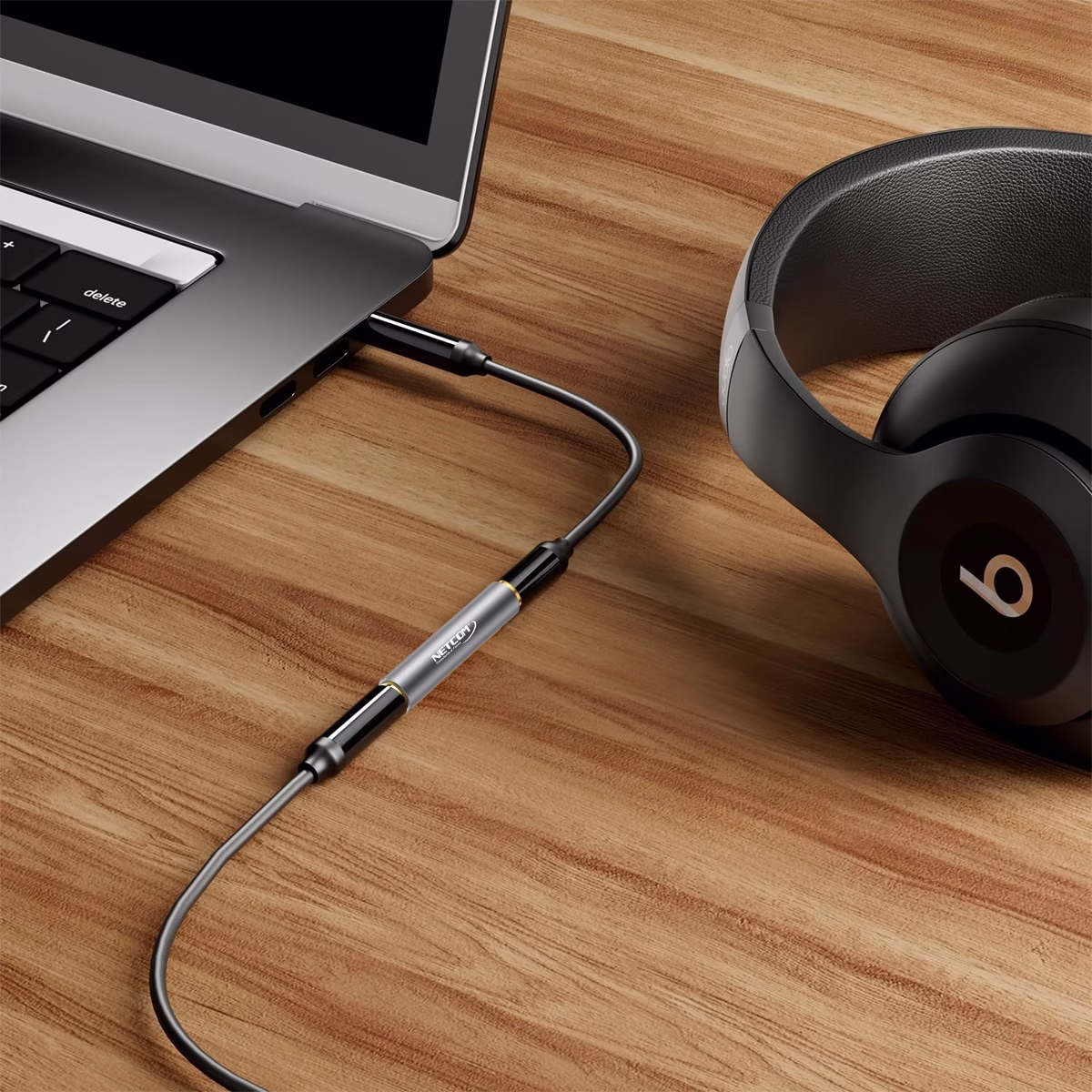 Empalme de Audio Jack 3.5mm TRRS o TRS Estéreo Gold Plated NETCOM PE-AD0010, Acoplador de Audio Estéreo, Unión Jack 3.5mm, Adaptador Unión Jack 3.5mm Gold Plated para Audio y Micrófono en HD Multimedia PERU SAC