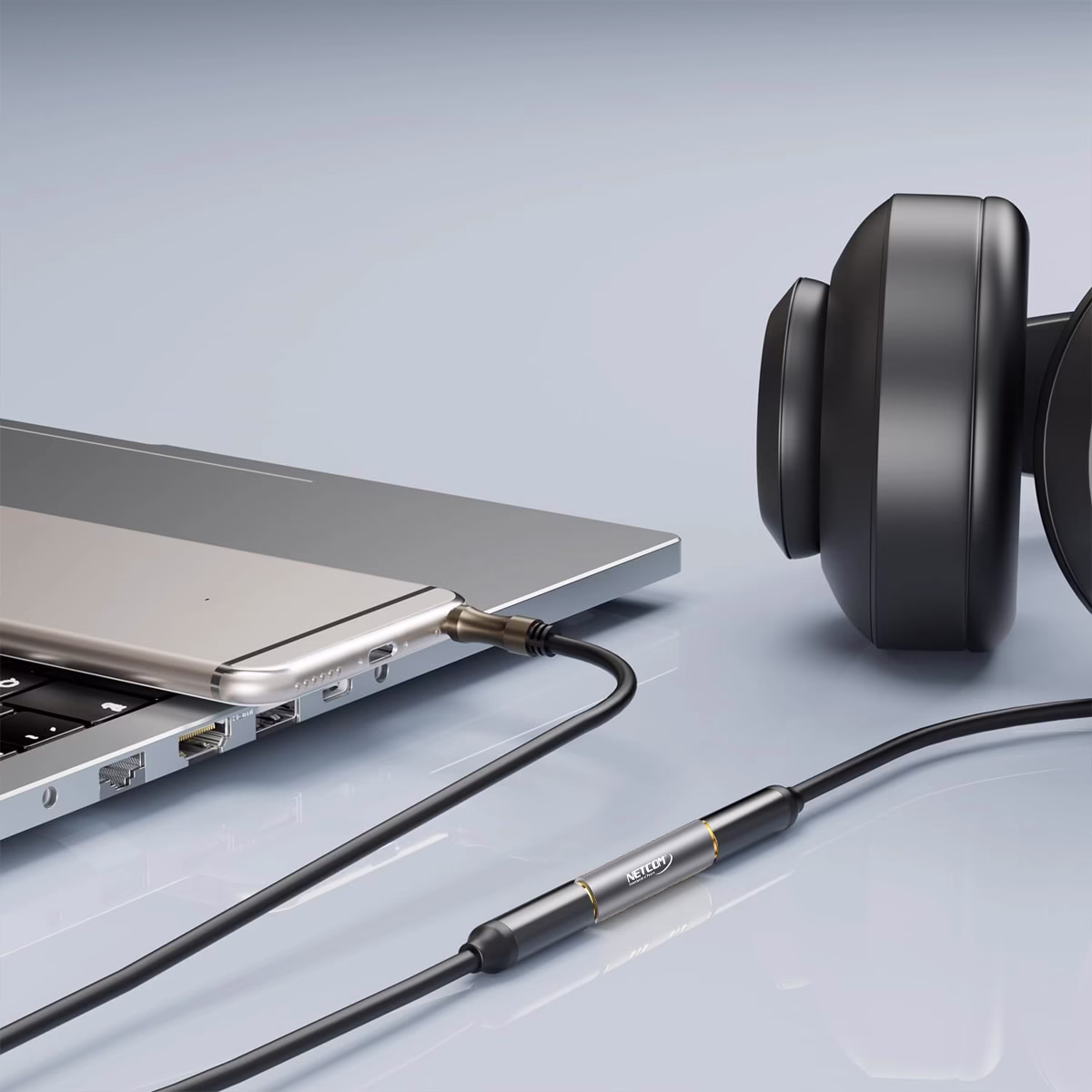 Empalme de Audio Jack 3.5mm TRRS o TRS Estéreo Gold Plated NETCOM PE-AD0010 Empalme de Audio Jack 3.5mm TRRS o TRS Estéreo Gold Plated NETCOM PE-AD0010, Acoplador de Audio Estéreo, Unión Jack 3.5mm, Adaptador Unión Jack 3.5mm Gold Plated para Audio y Micrófono en HD Multimedia PERU SAC