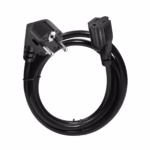 Extensión Cable Poder Schuko a NEMA 5-15R 1.8M 16AWG 220V 10A NETCOM PE-AC0011, Extensión Cable Poder Enchufe Schuko a Tomacorriente Americanoen HD Multimedia PERU SAC