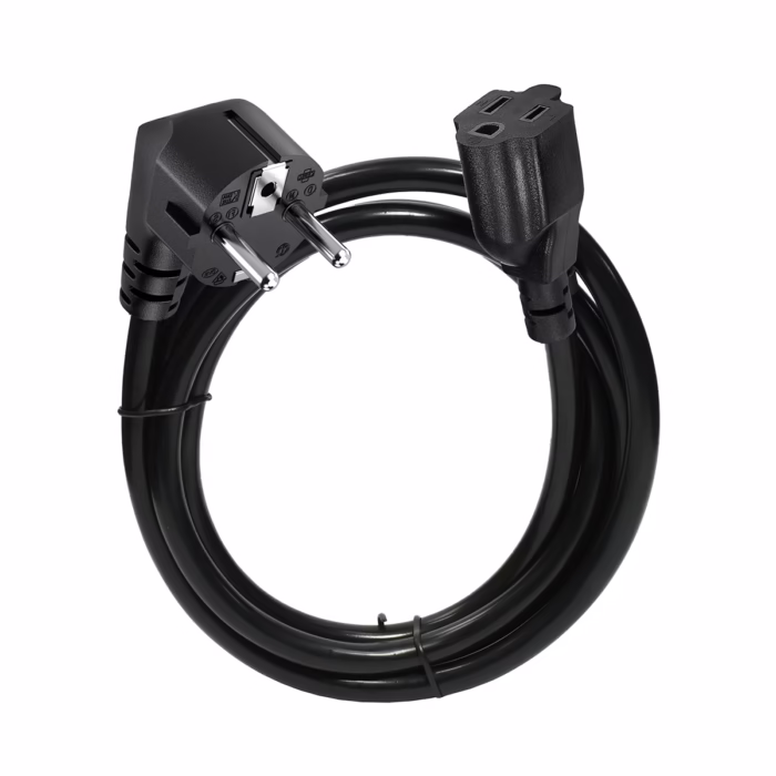 Extensión Cable Poder Schuko a NEMA  R M AWG V A NETCOM PE AC Extensión Cable Poder Enchufe Schuko a Tomacorriente Americanoen HD Multimedia PERU SAC