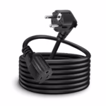 Extensión Cable Poder Schuko a NEMA 5-15R 1.8M 16AWG 220V 10A NETCOM PE-AC0011, Extensión Cable Poder Enchufe Schuko a Tomacorriente Americanoen HD Multimedia PERU SAC