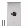 Faceplate Metálico XLR Hembra Canon  PIN NETCOM PE XLR Placa de Pared con Conector Canon Hembra Faceplate Metálico XLR Hembra de acero inoxidable Netcom PE XLR entrada de micrófono en HD Multimedia PERU SAC