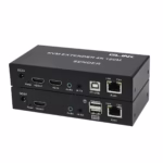 KVM Extender HDMI con USB de 120MT por UTP Glink GL-040 | Teclado Mouse Audio y Video por Cable LAN a Largas Distancias, Extensor de Video Audio Teclado y Mouse por cable LAN, en HD Multimedia PERU SAC