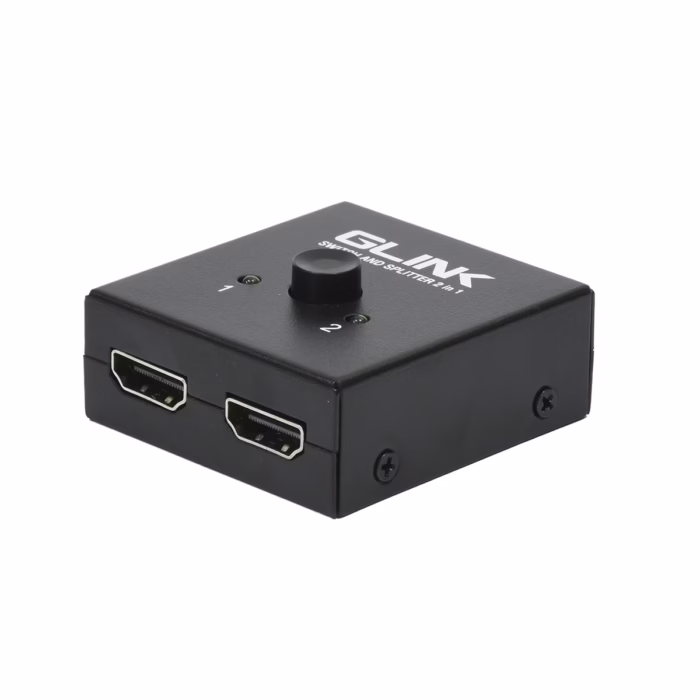 Splitter Switch HDMI K Bi Direccional Glink GL  x o x Metálico La solución Práctica a tu alcance Switch Splitter HDMI K Bi Direccional Glink GL  carcasa de metal en HD Multimedia PERU SAC