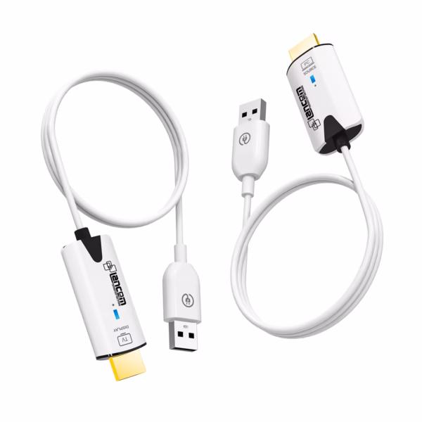 Adaptador HDMI Inalámbrico 30M Full HD 60Hz 5.8GHz Lancom GT-HDWL30, Kit Transmisor y Receptor HDMI Wireless 1080p 60Hz con alimentación USB en HD Multimedia PERU SAC