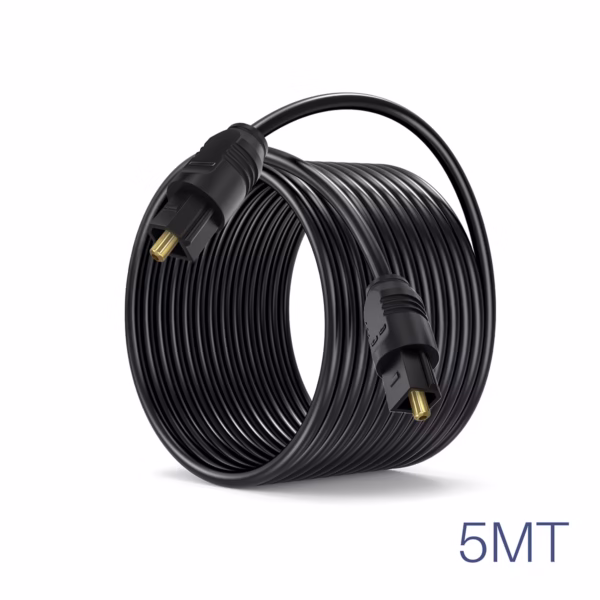 Cable de Audio Óptico Digital 5 Metros Toslink Glink GP-262 Alta Fidelidad, Cable Toslink de 5 metros Glink GP-262 en HD Multimedia PERU SAC