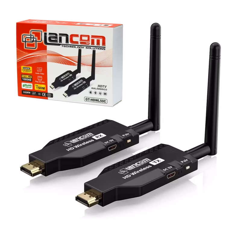 HDMI Inalámbrico Lancom GT HDWLC con Alcance de M y Antena de dBi