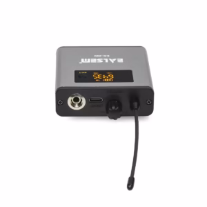 Micrófono Solapero Inalámbrico Recargable EALSEM ES-390 UHF: Alcance de 30 Metros con Vincha y Solapa, Micrófono de vincha inalámbrico UHF Ealsem conectado a receptor recargable en HD Multimedia PERU SAC