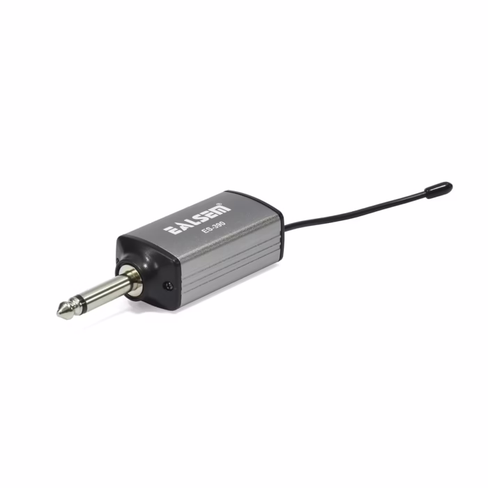 Micrófono Solapero Inalámbrico Recargable EALSEM ES  UHF Alcance de  Metros con Vincha y Solapa Micrófono de vincha inalámbrico UHF Ealsem conectado a receptor recargable en HD Multimedia PERU SAC