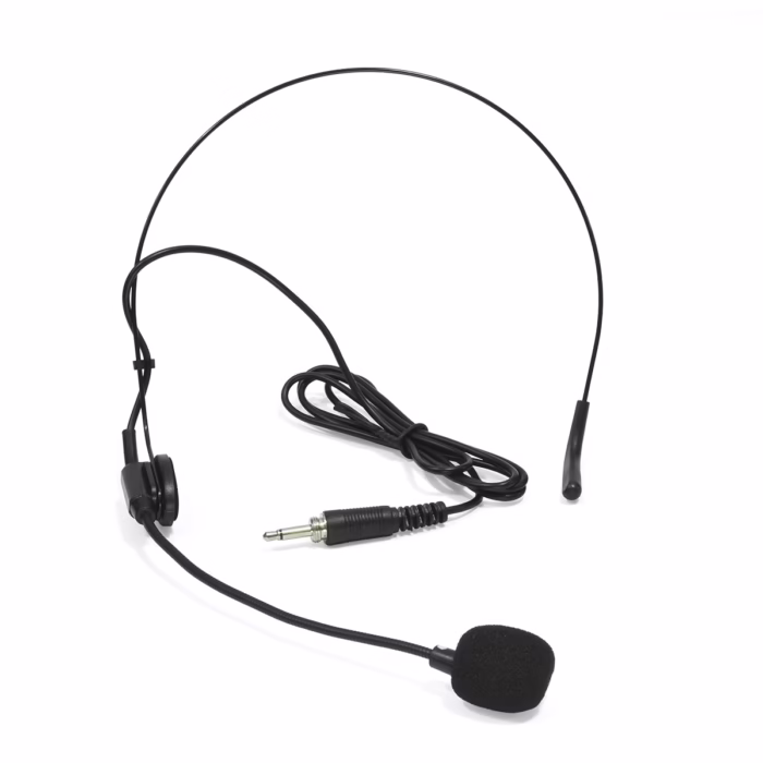 Micrófono Solapero Inalámbrico Recargable EALSEM ES  UHF Alcance de  Metros con Vincha y Solapa Micrófono de vincha inalámbrico UHF Ealsem conectado a receptor recargable en HD Multimedia PERU SAC