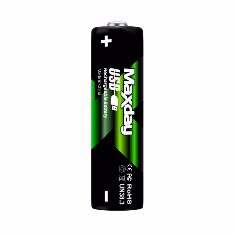 Pack 4 Pilas AA Recargable Li-ion 1.5V 2200mWh MaxDay MD-99021____01 Pack Pilas AA Recargables Li ion V USB C mWh MaxDay MD