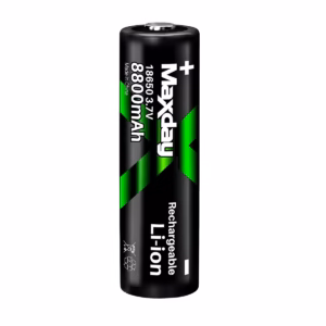 Pack 2 Baterías Recargables 18650 MaxDay 8800mAh 3.7V Li-ion MD-90567, Pack de 2 Baterías Recargables 18650 MaxDay 8800mAh 3.7V en HD Multimedia PERU SAC