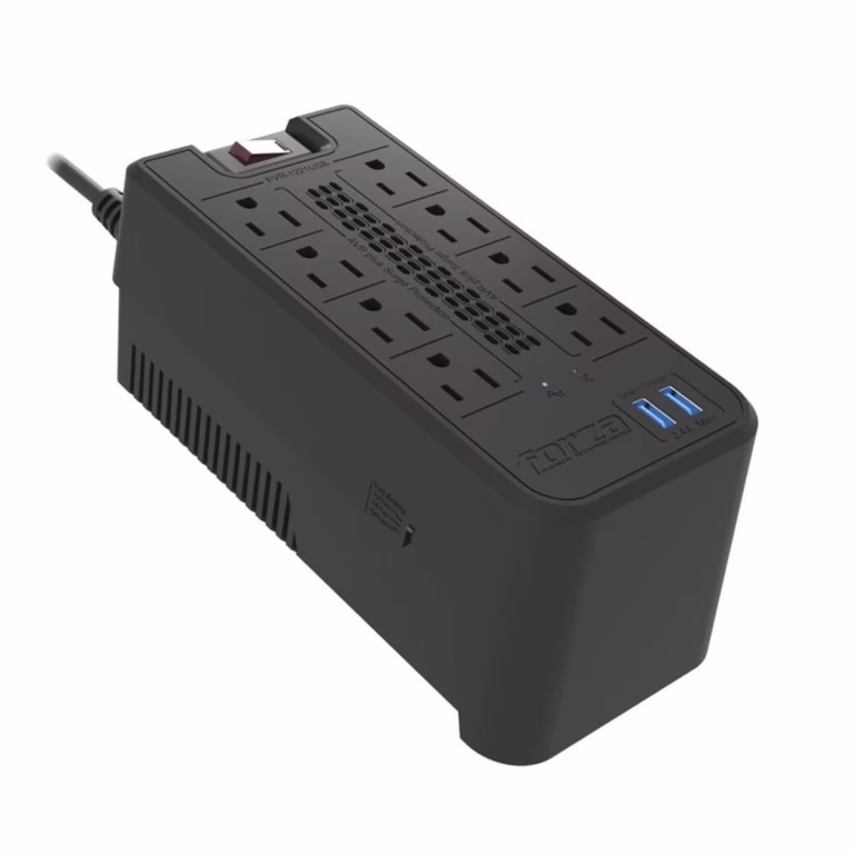 Estabilizador Forza 600W 1200VA con 2 USB FVR-1222USB: Protección Total para tus Equipos Electrónicos, estabilizador-de-voltaje-forza-peru-oficina-HD-Multimedia-PERU-SAC
