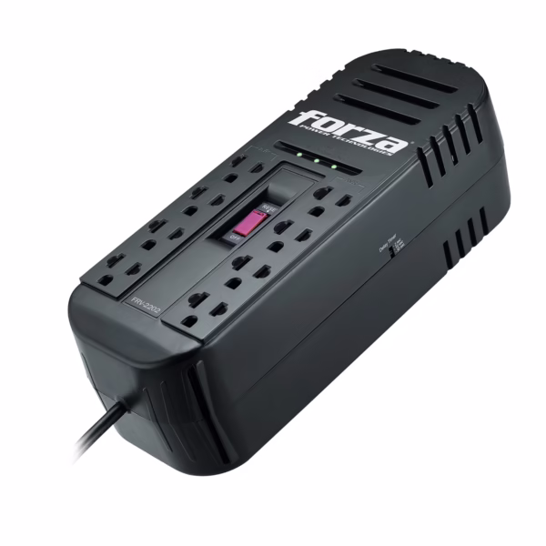 Estabilizador Forza 2200VA 1100W FVR-2202: Protección Gamer Pro en Perú, estabilizador-de-voltaje-forza-2200va-para-pc-servidores-HD-Multimedia-PERU-SAC