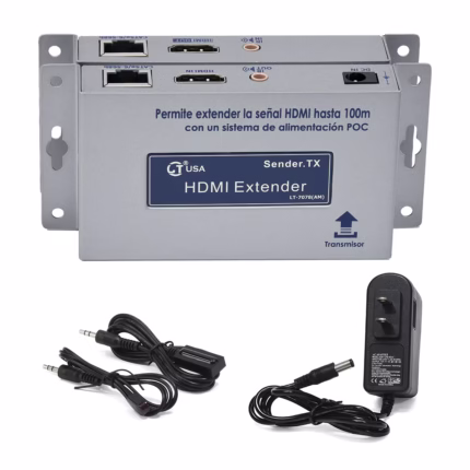 Extender HDMI 100 Metros PoC LT USA LT-7078(AM) | 1080p@60Hz Baja Latencia a largas distancias, extensor-hdmi-poc-100mt-infraestructura-it-hd-multimedia-peru-sac