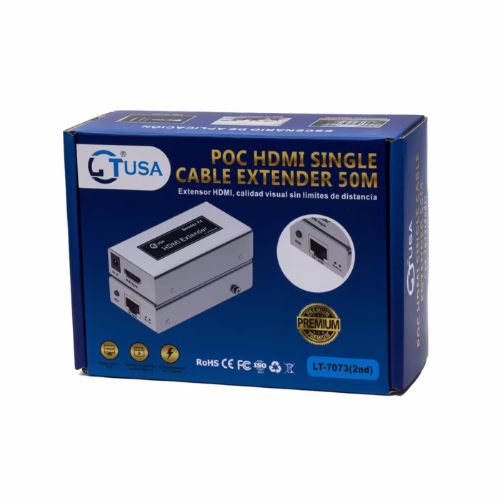Extender HDMI  Metros PoC LT USA LT  HD Multimedia PERU SAC Extensor HDMI por Cable de RED hasta  metros