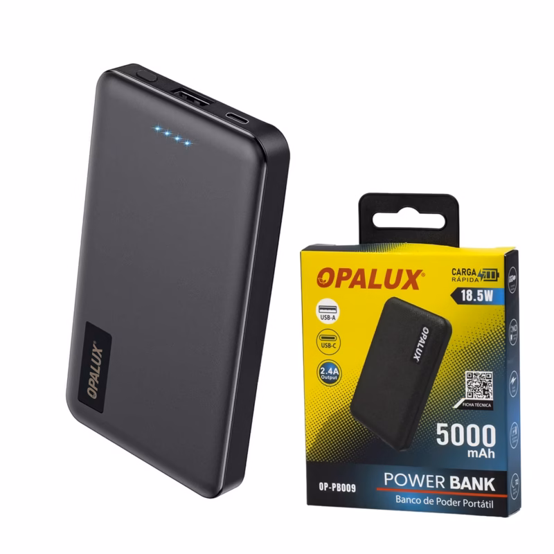 Power Bank Opalux mAh W OP PB Batería Portátil Ultra Compacta