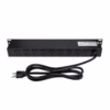 Power Rack PDU 9 Tomas con Switch Independiente 1RU LT USA LT-PDU9-14, Regleta de 9 salidas montada en gabinete de servidores con cable 14AWG en HD Multimedia PERU SAC