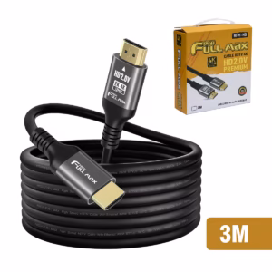 Cable HDMI 3 Metros 4K 60Hz High Full Max ZZ-HFM-HD-3M – Calidad Profesional en HD Multimedia PERU SAC