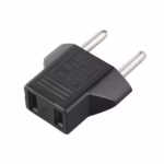Adaptador de Enchufe Plano a Redondo High Full Max ZZ AD  | Negro V ª distribuído en HD Multimedia PERU SAC