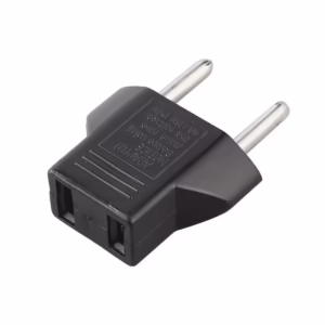 Adaptador de Enchufe Plano a Redondo High Full Max ZZ-AD-50 | Negro 250V 6ª, distribuído en HD Multimedia PERU SAC
