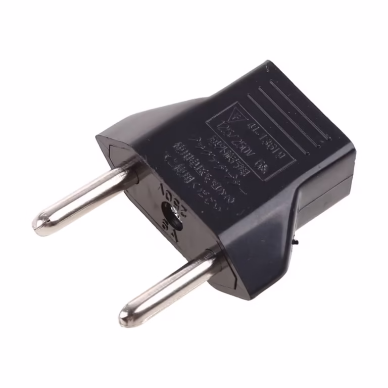 Adaptador de Enchufe Plano a Redondo High Full Max ZZ-AD-50 | Negro 250V 6ª, distribuído en HD Multimedia PERU SAC