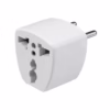 Adaptador de Enchufe Universal a Redondo High Full Max ZZ AD  | V A Blanco Distribuído en HD Multimedia PERU SAC